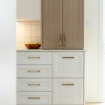 CABINET DOOR Thermoformed - Polymer 5530F, color #278 Chicory oak on edge